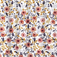 Bath Bliss Floral Design Shower Curtain