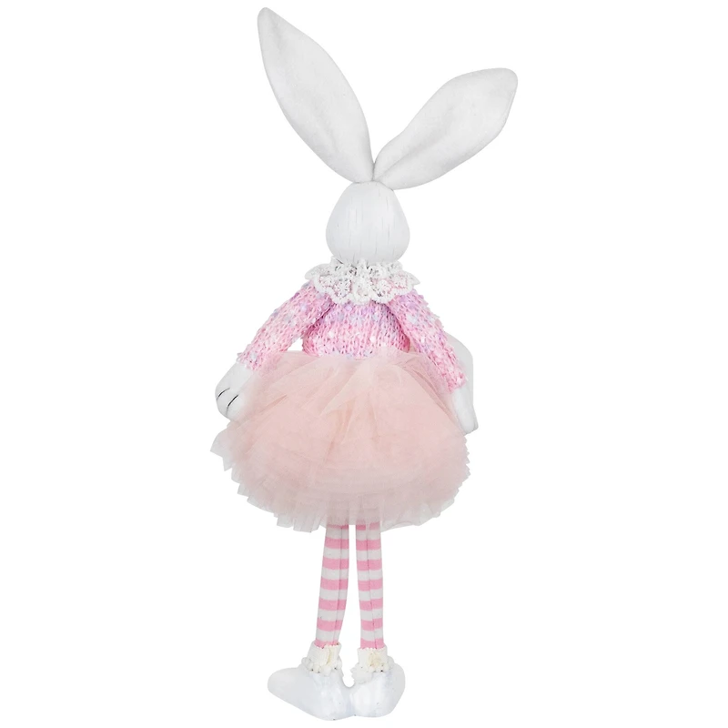15" Pink Ballerina Bunny Standing Easter Figure