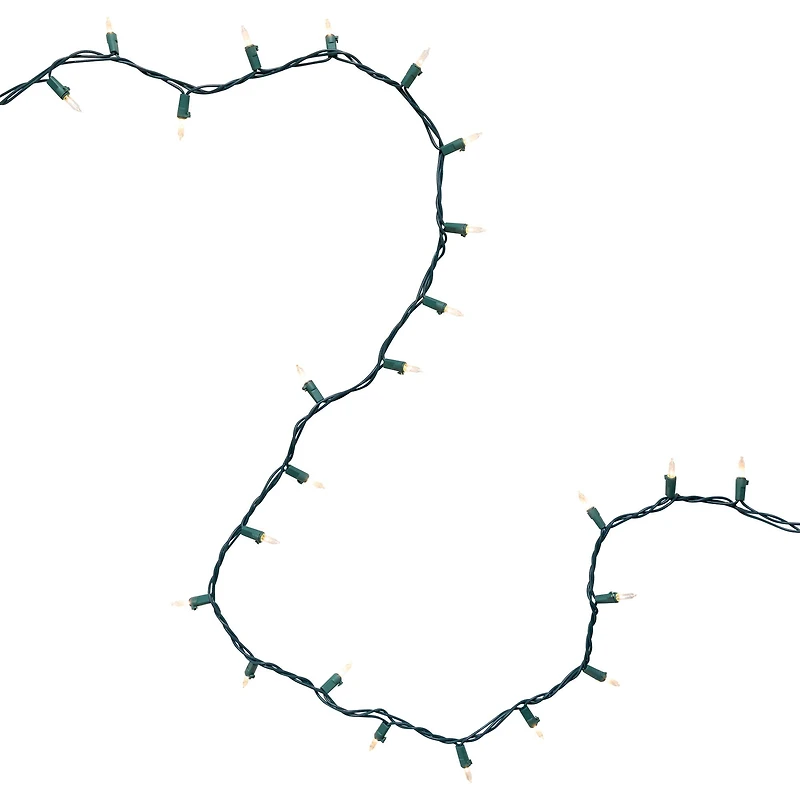 50ct. Mini Christmas String Lights with Green Wire