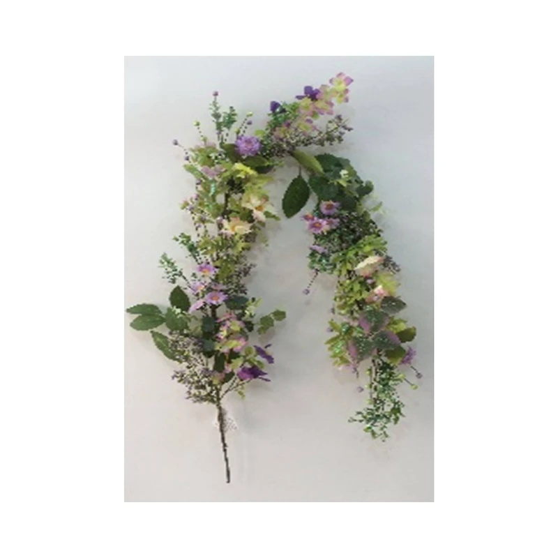 5ft. Purple Daisy & Mixed Foliage Floral Garland