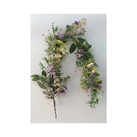 5ft. Purple Daisy & Mixed Foliage Floral Garland