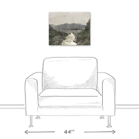 Moody Green Landscape 20" x 16" Canvas Wall Art