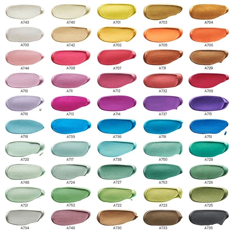Arteza® Metallic Acrylic Paint Sampler Set
