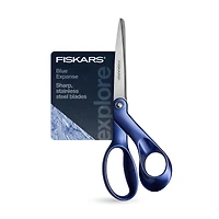 Fiskars® Explore 8" Blue Expanse Metallic Scissors