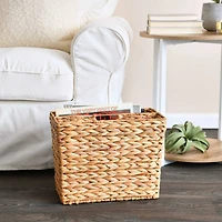 Household Essentials 17" Hyacinth Wide Side by Side Magazine Rack