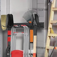 NEX™ 16.5" Black 6-Hook Garage Tool Wall Rack