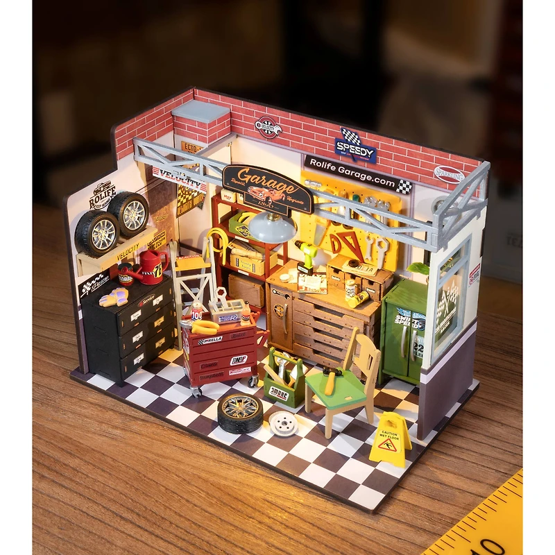 Rolife Garage Workship DIY Miniature House Kit