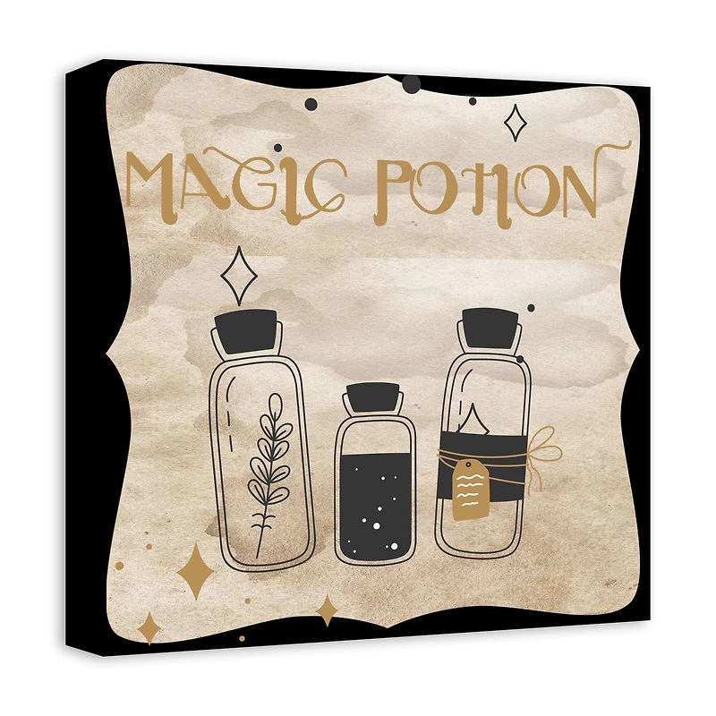 Magic Potion Bottles 3 16" x 16" Canvas Wall Art