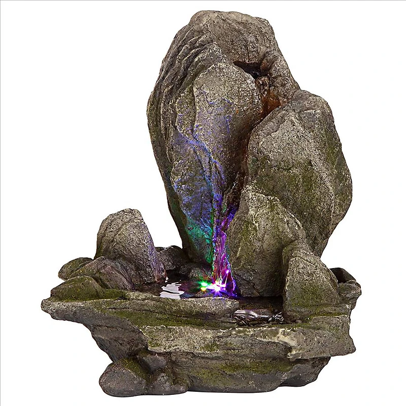 Design Toscano Boulder Falls Cascading Tabletop Fountain