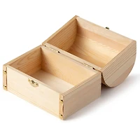 8 Pack: 6.5" Wood Domed Box by Make Market®