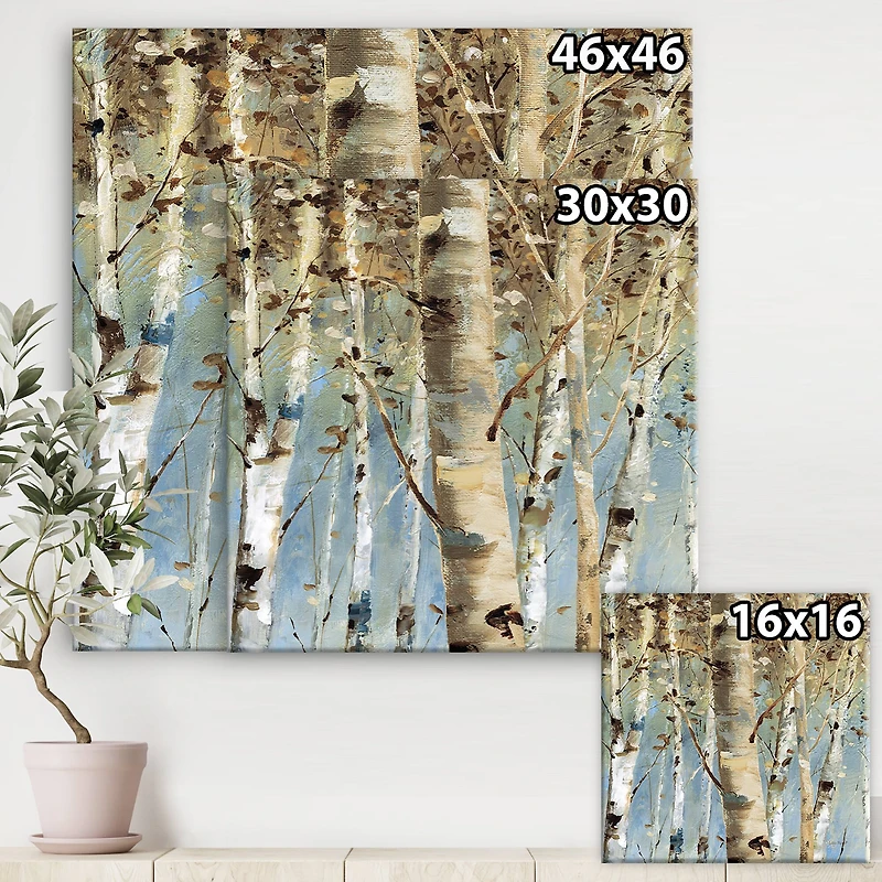 Designart - White Birch Forest II