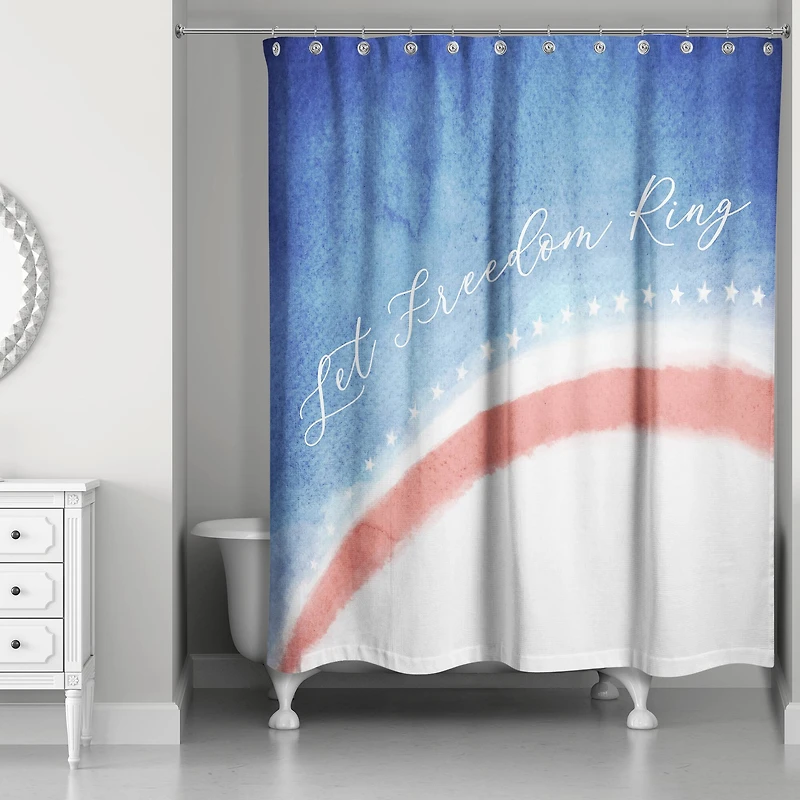 Let Freedom Ring Shower Curtain