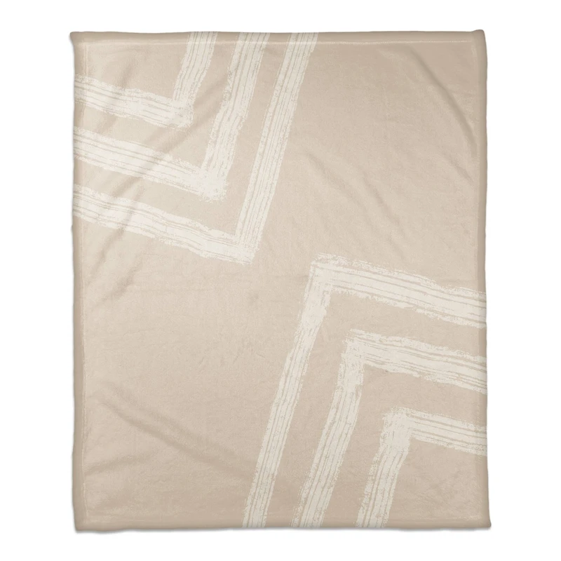 Neutral Zags Coral Fleece Blanket