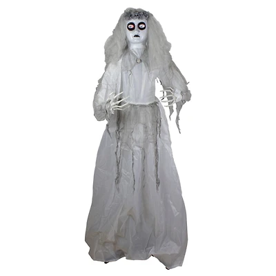6ft. Lighted & Animated Ghost Bride Halloween Decoration