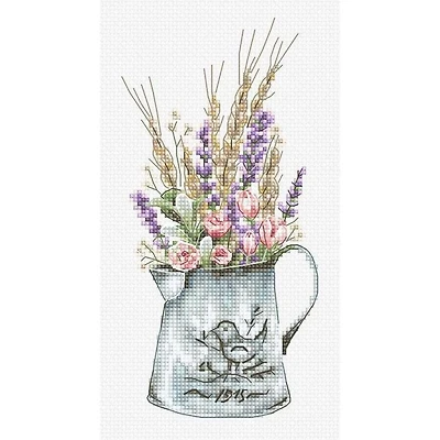 Luca-s Bouquet With Lavender Counted Cross Stitch Kit