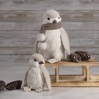8" Ivory Sisal Penguin Christmas Figure