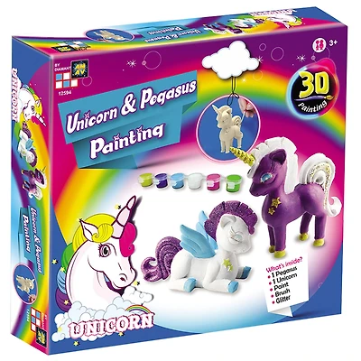 Amav Toys Unicorn & Pegasus 3D Painting Activity Kit