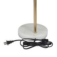 Gold Metal Industrial Table Lamp, 9" x 13" x 20"