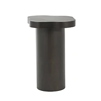 23" Pedestal Side End Accent Table with Rounded Square Top