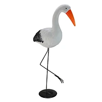 30" Crane Outdoor Statue