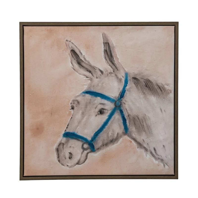 Hello Honey® 18" x 18" Donkey Wall Art