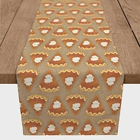 72" Pumpkin Pie Pattern Poly Twill Table Runner