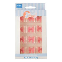 PME Cake Sweet Street® Pink Shimmer Bows Icing Decorations