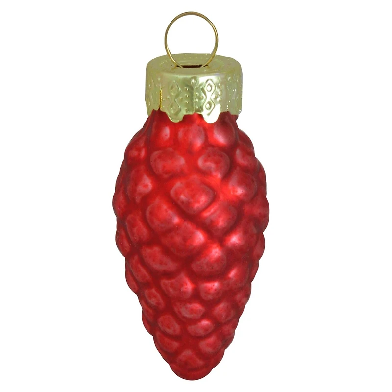 Whitehurst 56ct. 2" Matte Glass Pinecone Ornaments