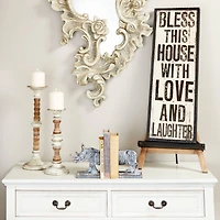 Light Brown Iron Industrial Easel, 26" x 14" x 9"