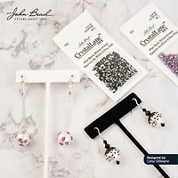 John Bead Crystal Lane SS12 Metallic Glass Round Flatback Rhinestones