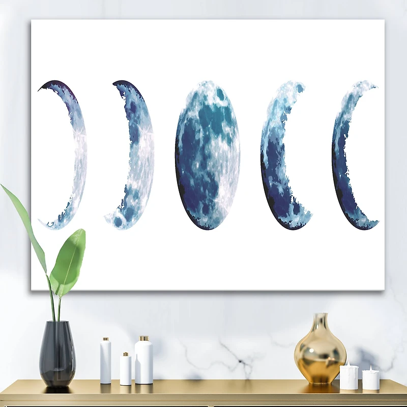 Designart - Magic Blue Moon Phases