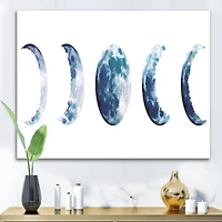 Designart - Magic Blue Moon Phases