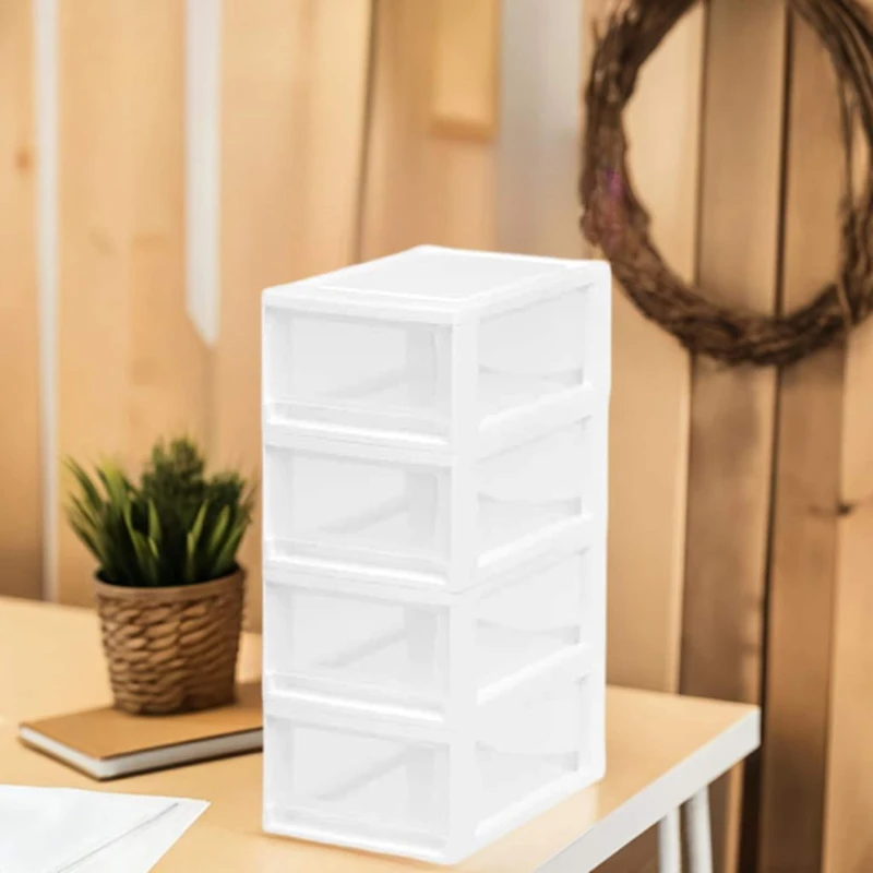 Iris® Clear Small Stacking Drawer, 4ct.