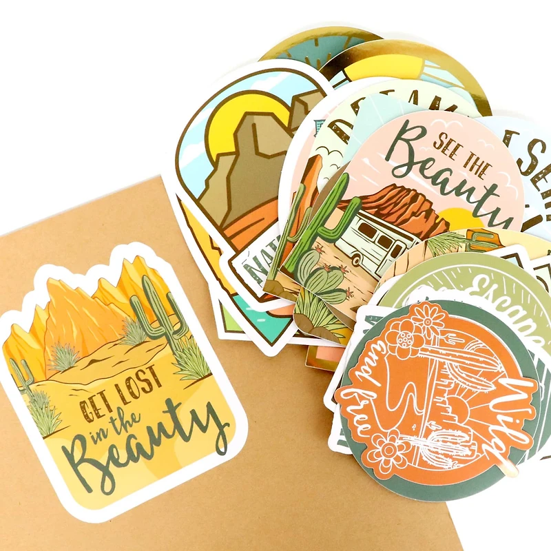 Desert Vinyl Die Cut Stickers by Recollections™