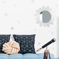 RoomMates Sunburst Peel & Stick Decals with Circle Mirror