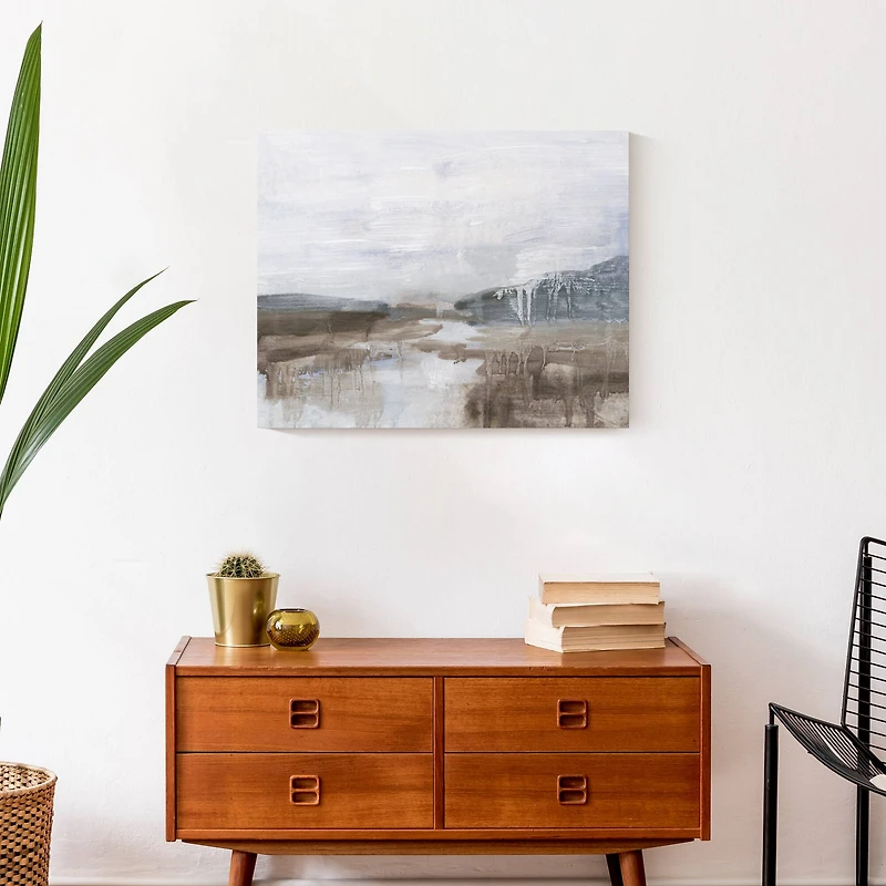 Dippy Abstract Landscape 20" x 16" Canvas Wall Art