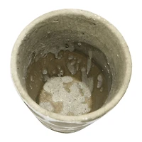 5'' Terra-Cotta Planter with Wax Relief Dots