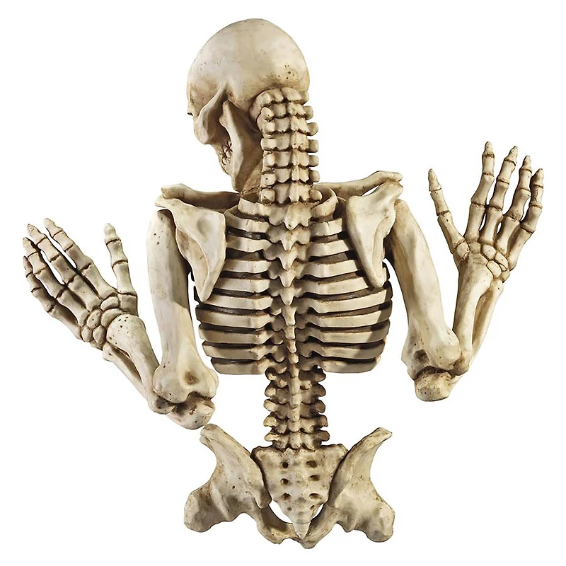 Design Toscano 21" Ascending Evil Climbing Skeleton Wall Sculpture