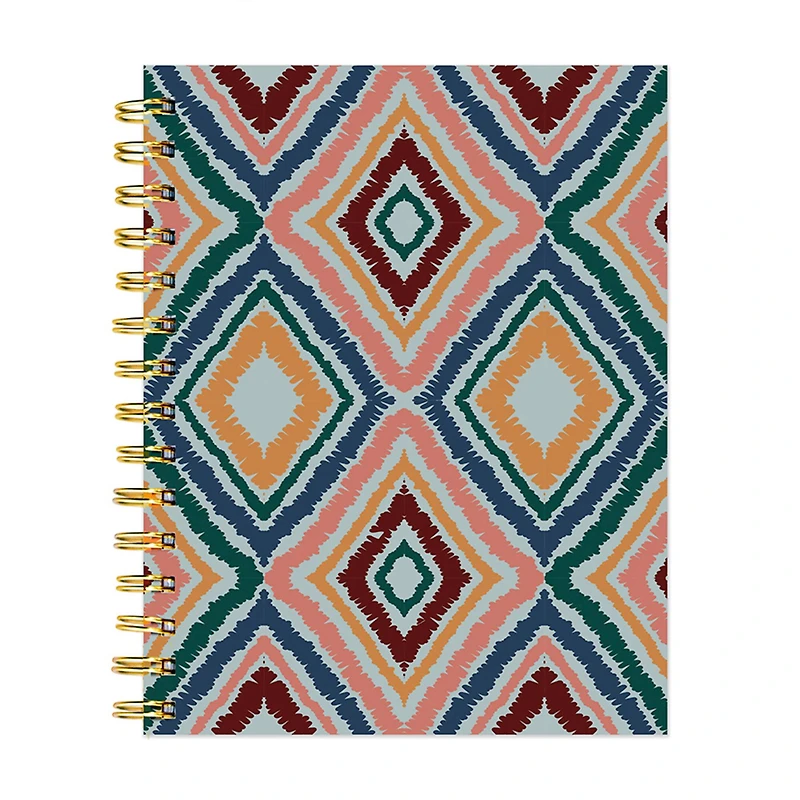 TF Publishing Ikat Boho Chic Spiral Lined Journal