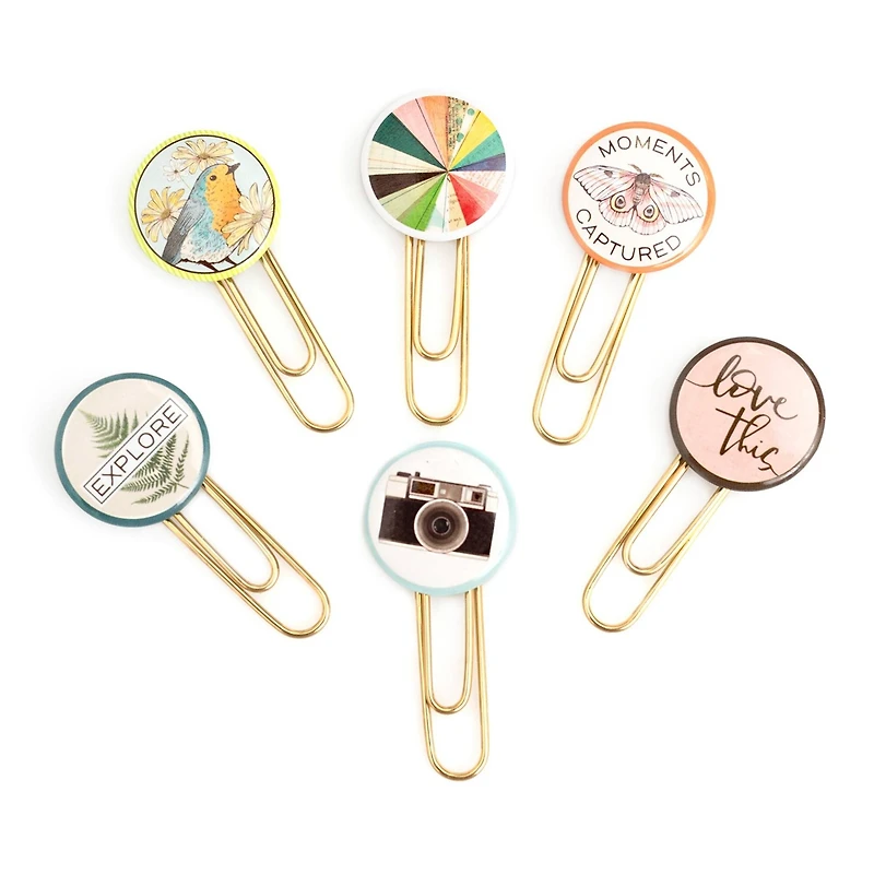 Vicki Boutin Fernwood Epoxy Paper Clips, 6ct.