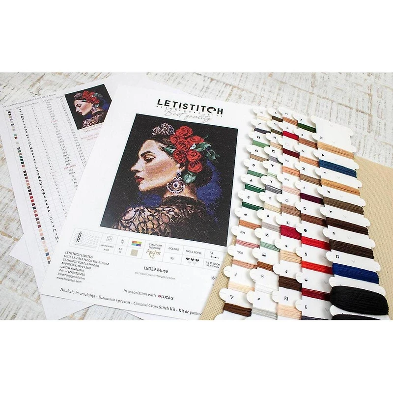 Letistitch Muse Counted Cross Stitch Kit