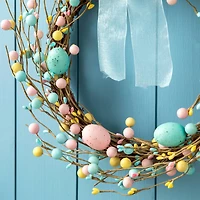 Glitzhome® 24.5" Easter Bunny Wreath