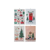 Hello Honey® Holiday How To Cotton Slub Printed Tea Towel Set
