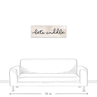 Let's Cuddle 36" x 12" Canvas Wall Art