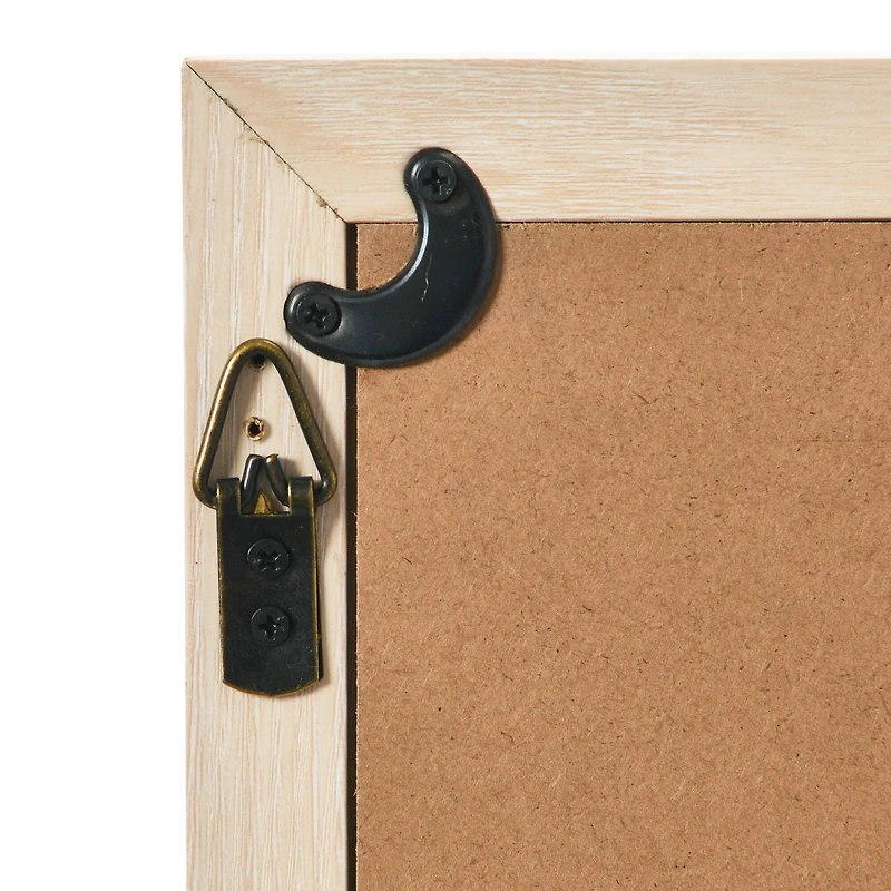 Hello Honey® Abstract Geometric Print with Natural Wood Frame