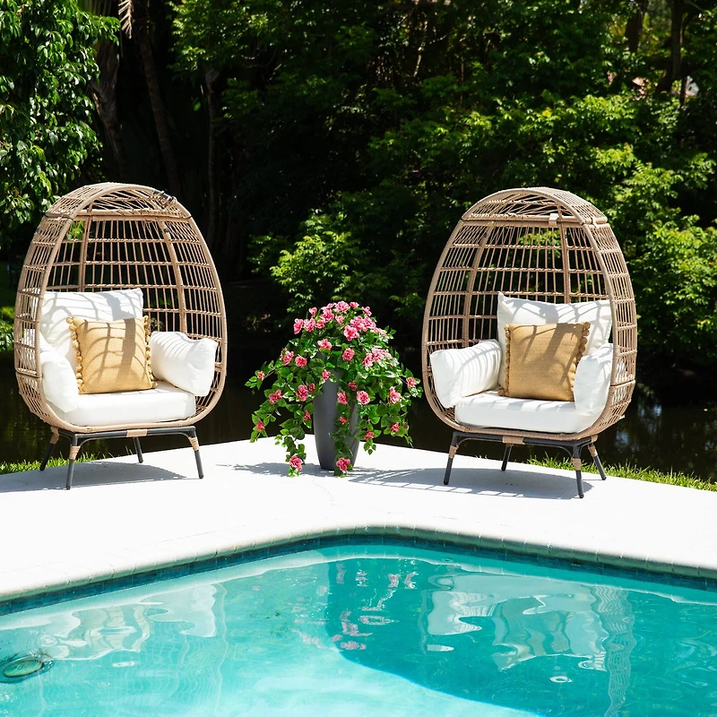 41" UV Resistant Artificial Azalea Hanging Plant (Indoor/Outdoor) - Set of 2