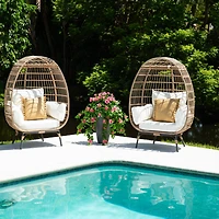 41" UV Resistant Artificial Azalea Hanging Plant (Indoor/Outdoor) - Set of 2