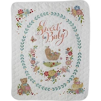 Bucilla® Sweet Baby Stamped Cross Stitch Crib Cover Kit
