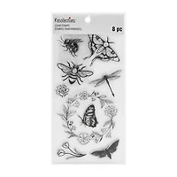 Flowers & Insects Clear Stamps, 8ct. by Recollections™