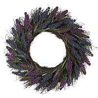 22'' Lavender Spiral Vine Artificial Wreath